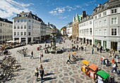 Stroget, Copenhagen, Denmark; Pedestrian Shopping Street