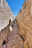 Die Stadtmauern, Jerusalem, Israel; Steinerne Stadtmauern der antiken Stadt