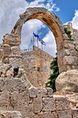 Davidsturm-Museum, Jerusalem, Israel; Antiker steinerner Bogengang