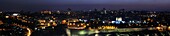 Panoramic View Of The City Of Jerusalem Of Night; Jerusalem, Israel