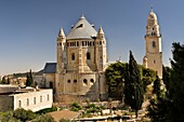 Entschlafungskirche und Glockenturm am Berg Zion; Jerusalem, Israel