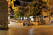 Ben Yehuda Street Scene; Jerusalem, Israel