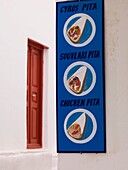 Mykonos, Greece; Sign