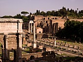 View Of Forum Romanum; Rome, Italy