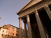 Detail Of Pantheon; Rome, Italy