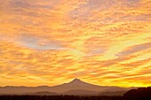 Sunrise Sky Over Mt. Hood; Portland, Oregon, Usa