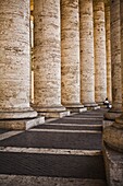 Columns At Saint Peter's Square; Vatican City, Rome, Italy