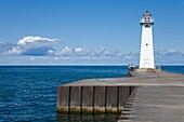 Outer Sodus Lighthouse; Rochester, New York State, Usa