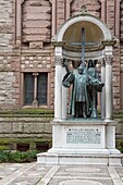 Phillips Brooks Statue; Trinity Church, Boston, Massachusetts, Usa