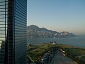 Skyscraper And View To Sea; Hong Kong, China