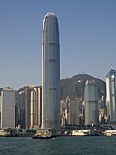 Zwei Türme des Internationalen Finanzzentrums; Hongkong, China