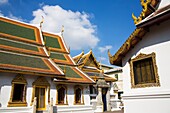 Außenansicht der Amarindra Winitchai-Halle im Königlichen Großen Palast im Bezirk Rattanakosin; Bangkok, Thailand