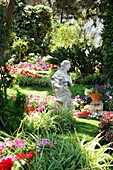 Statue In Park; Capri, Italy