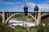 Spokane Falls Skyride über Riverfront Park; Spokane, Washington, USA