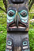 Totem Pole In Pioneer Square; Seattle, Washington State, Usa