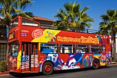 San Diego Tour Bus; Old Town State Historic Park, San Diego, California, Usa