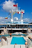 Tourists On Cruise Ship; Pedro Miguel Locks, Panama Canal, Panama