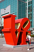 Liebesskulptur von Robert Indiana; Taipeh, Taiwan, Republik China