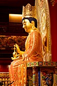 Maitreya-Buddha in Buddha Tooth Relic Temple & Museum; Singapur, Singapur