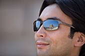 Man Outdoors Wearing Sunglasses