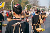 Marching In Flower Festival, Chiang Mai, Thailand