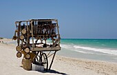 Trinket Cart On Varadero Beach; Varadero, Cuba