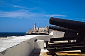 Kanonen in der Burg Morro, Havanna, Kuba