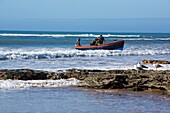 Fishermen At Sidi Kaouki Beach, Essaouira, Morocco
