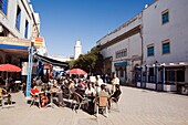 Hauptplatz-Café, Place Moulay Hassan, Essaouira, Marokko