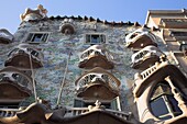 Gaudi Architecture, Casa Batllo, Barcelona, Spain