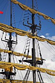 Sails Of Tall Ship, Cabo San Lucas, Mexico