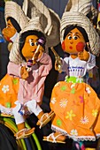 Puppen auf dem Flohmarkt, Puerto Vallarta, Jalisco, Mexiko