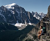 Wandern in den Rocky Mountains; Banff, Alberta, Kanada