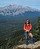 Wandern in den Rocky Mountains, Canmore, Alberta, Kanada