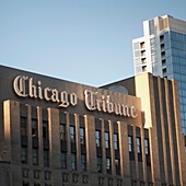 Chicago Tribune Building, Chicago, Illinois, Usa