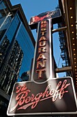Restaurantschild, Chicago, Illinois, USA