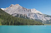 Canoes On Emerald Lake, Yoho National Park, British Columbia, Canada