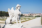 Geflügelte Sphinx, Schloss Belvedere, Wien, Österreich