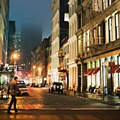 A Street In Soho, New York City, New York, United States Of America