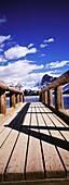 Wooden Jetty Over Bow Lake