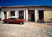 Yank Tank, Old American Car On Street