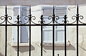 Railings And Shutters On Square Leopold Aquille, Malais District