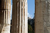 Akropolis-Hügel vom Tempel des Hephaistos aus gesehen
