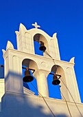 Bell Tower Of Church Against Sky At Sunset, Low Angle View
