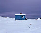 House In Frozen Landscape