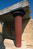Priester-König Fresko in den Ruinen von Knossos