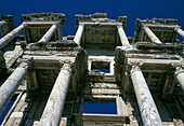 Bibliothek des Celsus in Ephesus, Tiefblick