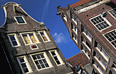 Brick Houses In Amsterdam, Low Angle View