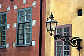 Colorful Buildings In Old Town, Close Up