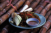 Traditionelles thailändisches Essen, Nahaufnahme